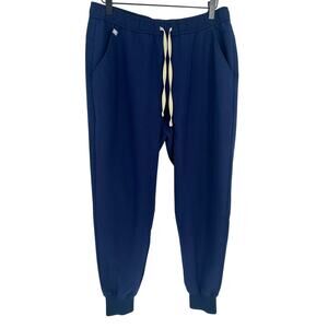 FIGS Women's Zamora High Waisted Jogger Scrub Pants Royal Blue Medium M VGC